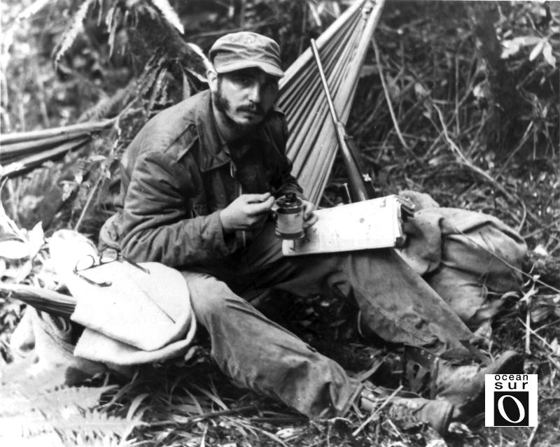 La hamaca, la mochila y el fusil, compañeros de Fidel en la vida de campaña durante la guerra.