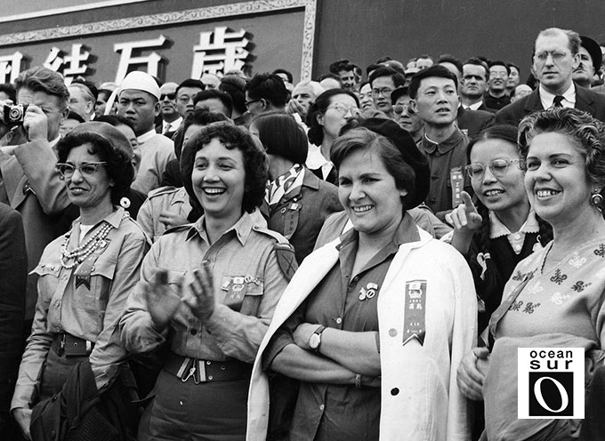 Durante un viaje a China en 1961, presidiendo una delegación de la FMC