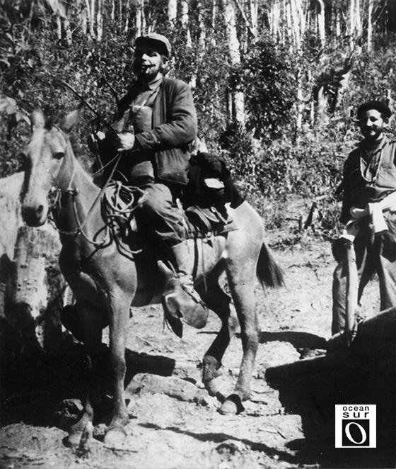 Che en un recorrido por la Sierra Maestra, 1957